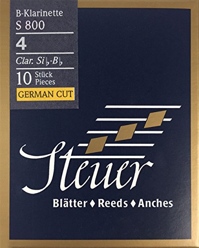 Steuer Blatt BB-Klarinette Blue Line S800 deutscher Schnitt 10er-Packung Gr.4 Steuer Blatt BB-Klarinette Blue Line S800 deutscher Schnitt 10er-Packung Gr.4 von Steuer