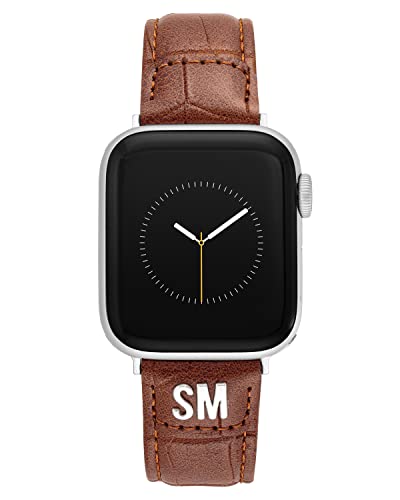 Steve Madden Fashion Croco-Grain Band für Apple Watch, sicher, verstellbar, passend für die meisten Handgelenke, Honigbraun, Honigbraun von Steve Madden