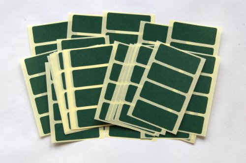 Etiketten für Farbcodierung, selbstklebend, 80 Stück dunkelgrün von SteveStickers