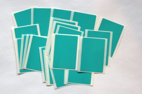 Klebeetiketten selbstklebend, für Farbkennzeichnung, 30 Stück türkis von SteveStickers