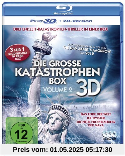 Die große Katastrophenbox 3D - Volume 2 - Boxset mit 3 3D Blu-rays: Das Ende der Welt, Ice Twister, Die neue Prophezeiung der Maya [3D Blu-ray + 2D Version] von Monroe, Steven R.