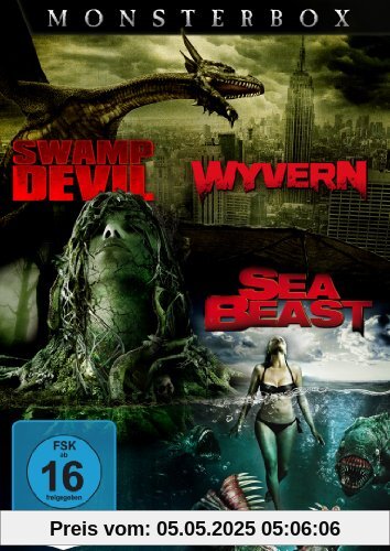 Monsterbox: Wyvern - Sea Beast - Swamp Devil [3 DVDs] von Monroe, Steven R.