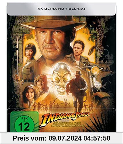 Indiana Jones und das Königreich des Kristallschädels - 4K Ultra HD Blu-ray + Blu-ray / Limited Steelbook (4K Ultra HD) von Steven Spielberg