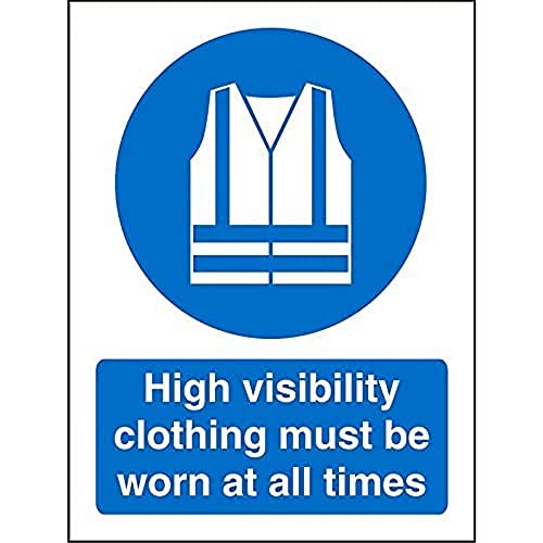 Seco Warnschild mit Aufschrift "Clothing Must Be Worn at All Times", 200 x 300 mm, 1 mm, halbstarrer Kunststoff von Stewart Superior