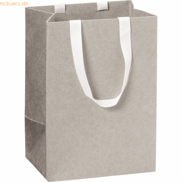 10 x Stewo Geschenktasche 10x8x14cm One Colour grau hell 10 x Stewo Geschenktasche 10x8x14cm One Colour grau hell von Stewo