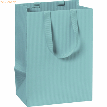 10 x Stewo Geschenktasche 10x8x14cm One Colour türkis von Stewo