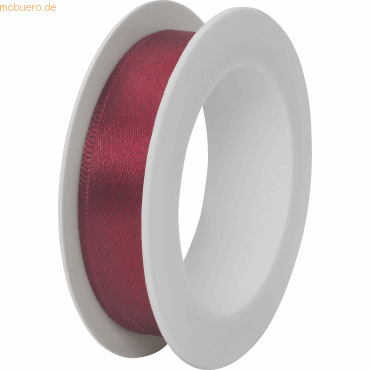 12 x Stewo Geschenkband Satin Spule 15mmx3m bordeaux von Stewo