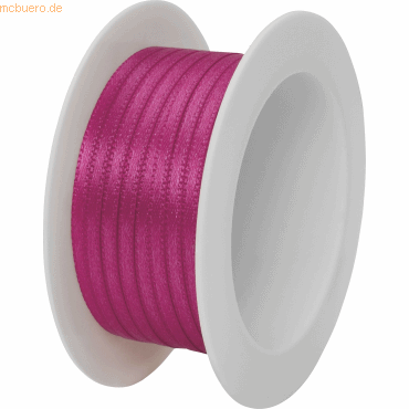 12 x Stewo Geschenkband Satin Spule 3mmx5m pink von Stewo