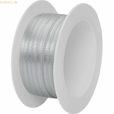 12 x Stewo Geschenkband Satin Spule 3mmx5m silber 12 x Stewo Geschenkband Satin Spule 3mmx5m silber von Stewo