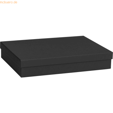 4 x Stewo Geschenkbox 33x6x24cm One Colour schwarz von Stewo