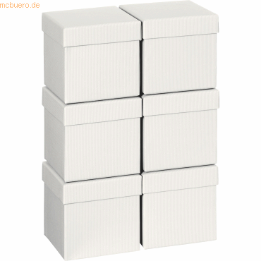 6 x Stewo Geschenkbox 13,5x13,5x12,5cm Cube One Colour beige 6 x Stewo Geschenkbox 13,5x13,5x12,5cm Cube One Colour beige von Stewo