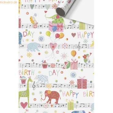 6 x Stewo Geschenkpapierrolle 0,7x2m Nana weiß 6 x Stewo Geschenkpapierrolle 0,7x2m Nana weiß von Stewo