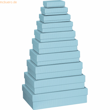 Stewo Geschenkbox One Colour VE=10 Stück Größen sortiert blau hell Stewo Geschenkbox One Colour VE=10 Stück Größen sortiert blau hell von Stewo