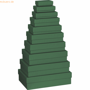 Stewo Geschenkbox One Colour VE=10 Stück Größen sortiert grün dunkel Stewo Geschenkbox One Colour VE=10 Stück Größen sortiert grün dunkel von Stewo