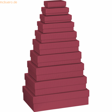 Stewo Geschenkbox One Colour VE=10 Stück Größen sortiert rot dunkel Stewo Geschenkbox One Colour VE=10 Stück Größen sortiert rot dunkel von Stewo