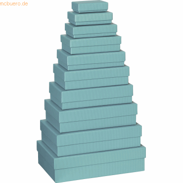 Stewo Geschenkbox One Colour VE=10 Stück Größen sortiert türkis Stewo Geschenkbox One Colour VE=10 Stück Größen sortiert türkis von Stewo