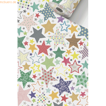 Stewo Geschenkpapierrolle 0,5x250m Linos weiß Stewo Geschenkpapierrolle 0,5x250m Linos weiß von Stewo