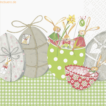 6 x Stewo Servietten 33x33cm VE=20 Stück Hanno grün hell FSC 6 x Stewo Servietten 33x33cm VE=20 Stück Hanno grün hell FSC von Stewo