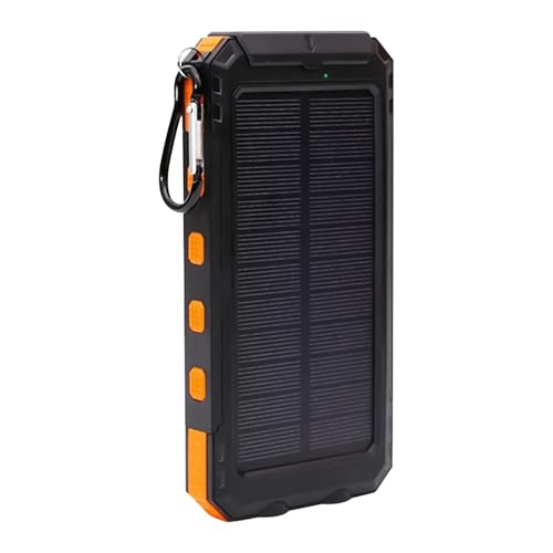 Tragbares Solar-Ladegerät, schnelles Aufladen, kompatibel mit Telefon | Externer Akku 20.000 mAh mit Taschenlampe für Camping, Haus, Reise von Stibtmr