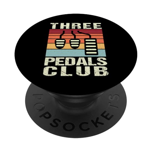 Drei Pedale Club Schaltgetriebe Auto Fahrer 3 Pedale PopSockets Klebender PopGrip von Stick Driver Shift Manual Transmission Gear Car