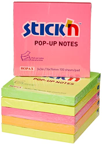 Stick 'n verschiedene Neon Z Notes (6 Stück) von Stick'n