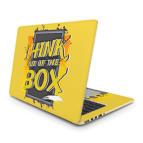 Sticker Master Think Out Ouf The Box Vinyl-Aufkleber Skin Cover 13 14 15 Zoll Notebook-Aufkleber für MacBook Asus Acer Hp Lenovo Huawei Dell Vs Toshiba 13 inch (34x24 cm) von Sticker Master