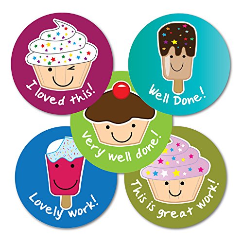 Aufkleber Lösungen 28 mm Aufkleber "Sweet Treats Vielzahl (125 Stück) von SuperStickers