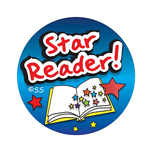 Aufkleber Lösungen 28 mm "Star Reader Aufkleber (125 Stück) von Sticker Solutions