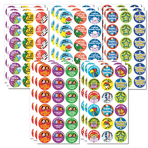 Aufkleber Lösungen Englisch und Mathematik Belohnung Aufkleber (270 Stück) von SuperStickers