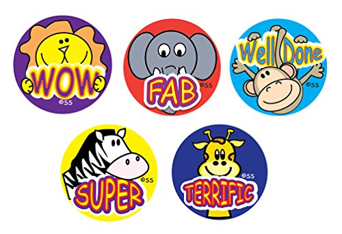 Sticker Solutions Aufkleber mit Motiv Cartoon-Tiere, Aufkleber zur Belohnung (180 Stück) von Sticker Solutions