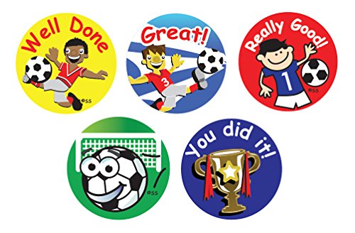 Sticker Solutions Belohnungsaufkleber, Motiv: Fußball, (180 Stück), englische Beschriftung von Sticker Solutions