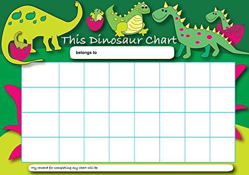 Sticker Solutions – Dinosaurier-Belohnungstafel (DIN-A4) mit 25 Aufklebern von SuperStickers