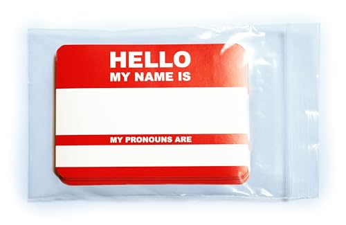 Günstige Namenschilder mit Pronomen! HELLO my name is... My pronouns are... Stickerpack 10,5 x 7,4cm Aufkleber Günstige Namenschilder mit Pronomen! HELLO my name is... My pronouns are... Stickerpack 10,5 x 7,4cm Aufkleber von Sticker Ticker