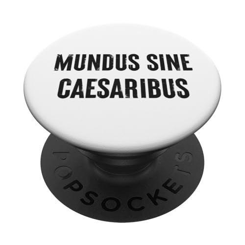 Caesar-Free World | Geschichte, lateinischer Satz - Fett PopSockets Klebender PopGrip von StickerPolitics