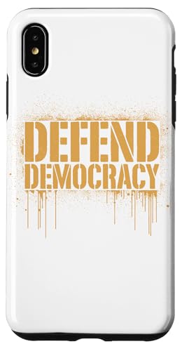 Defend Democracy | Politisches Statement, Protest Hülle für iPhone XS Max von StickerPolitics