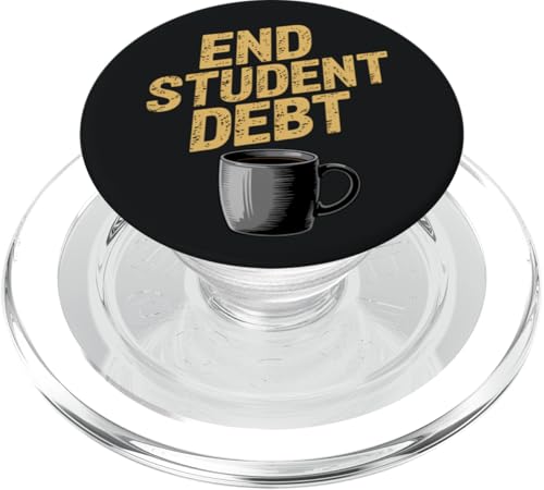 Schulden der Schüler beenden | Politischer Kaffee - Distressed PopSockets PopGrip für MagSafe von StickerPolitics