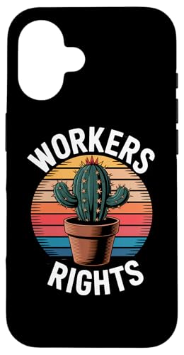 Workers Rights Kaktus | Retro Sonnenuntergang - Politisch Hülle für iPhone 16 Workers Rights Kaktus | Retro Sonnenuntergang - Politisch Hülle für iPhone 16 von StickerPolitics