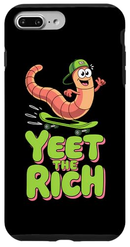 Yeet The Rich Worm | Skateboard, Lustig - Politisch Hülle für iPhone 7 Plus/8 Plus von StickerPolitics