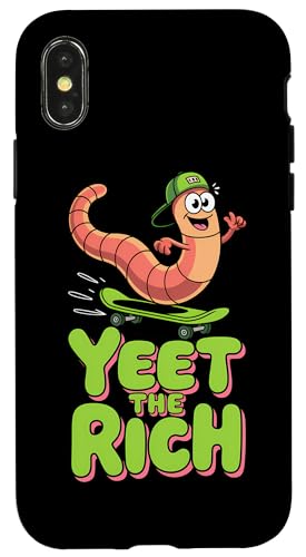 Yeet The Rich Worm | Skateboard, Lustig - Politisch Hülle für iPhone X/XS Yeet The Rich Worm | Skateboard, Lustig - Politisch Hülle für iPhone X/XS von StickerPolitics