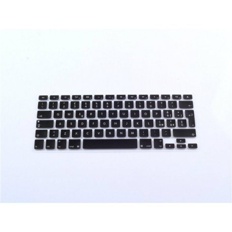 StickersLab - Silikon-Schutzfolie für Tastatur Notebook Apple MacBook Air/PRO mit Buchstaben ITA (Hintergrundfarbe - Schwarz) von StickersLab