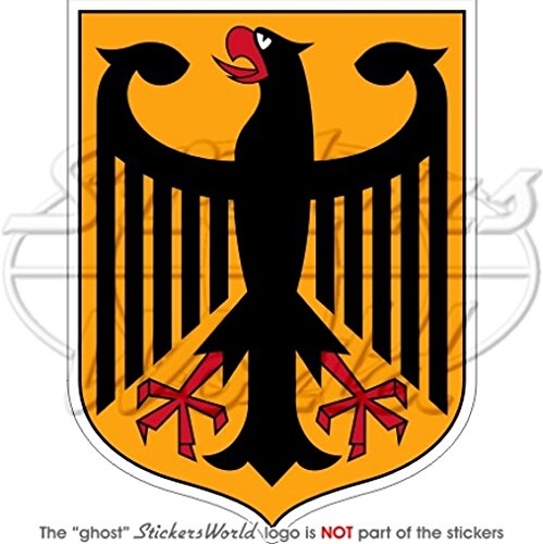 Deutschland Deutsche Wappen Abzeichen Wappen Deutschland 100 mm (10,2 cm) Vinyl Bumper Aufkleber, Aufkleber von StickersWorld