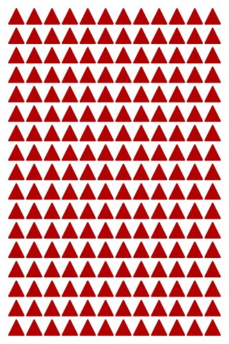 612 Aufkleber, Dreieck, Sticker, 10 mm, rot, PVC, Folie, Vinyl, glänzend, Klebemarkierung, selbstklebend 612 Aufkleber, Dreieck, Sticker, 10 mm, rot, PVC, Folie, Vinyl, glänzend, Klebemarkierung, selbstklebend von Stickershop Klebedreiecke 10 mm