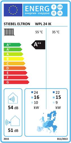 Stiebel Eltron WPL 24 IK 235879 Luft-Wasser-Wärmepumpe Energieeffizienzklasse A++ (A++ - G) von Stiebel Eltron