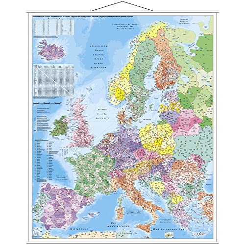 Stiefel Kontinentkarte Europa PLZ (97 x 119 cm) von Stiefel
