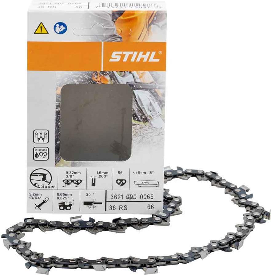 Stihl 36210000066 Sägekette 3/8  1.6 mm Gl 66-45 Vollgouge 0066 Rsc, 1 Stück (3621 000 0066) von Stihl