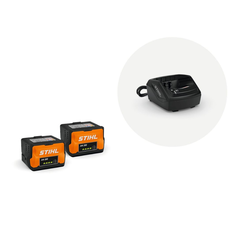 Stihl Starterset Plus - 2x Akku AK 20 und 1x Ladegerät AL 101 Stihl Starterset Plus - 2x Akku AK 20 und 1x Ladegerät AL 101 von Stihl