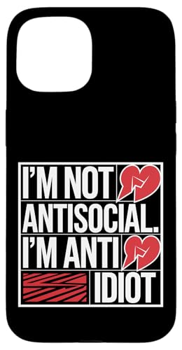 Lustiger Spruch für Introvertierte Hülle für iPhone 15 von Stille Stärke Humor