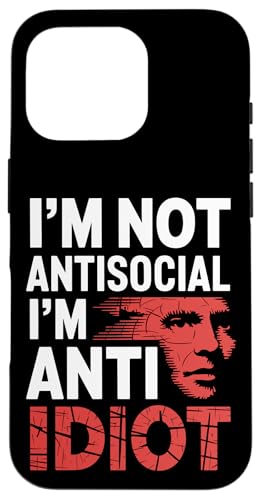 Lustiger Spruch für Introvertierte Hülle für iPhone 16 Pro von Stille Stärke Humor