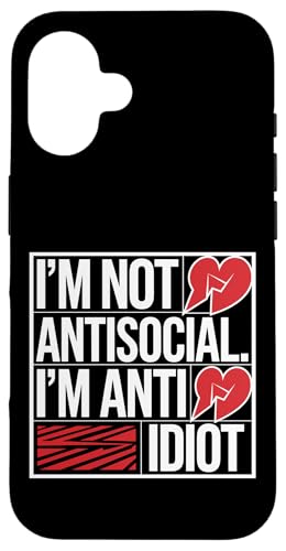 Lustiger Spruch für Introvertierte Hülle für iPhone 16 Lustiger Spruch für Introvertierte Hülle für iPhone 16 von Stille Stärke Humor