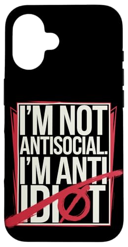 Lustiger Spruch für Introvertierte Hülle für iPhone 16 Lustiger Spruch für Introvertierte Hülle für iPhone 16 von Stille Stärke Humor